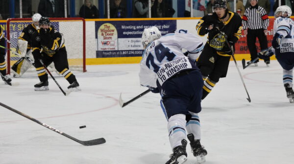 Pazdzierski scores twice as the Dryden GM Ice Dogs defeat the Red Lake Miners 5–2